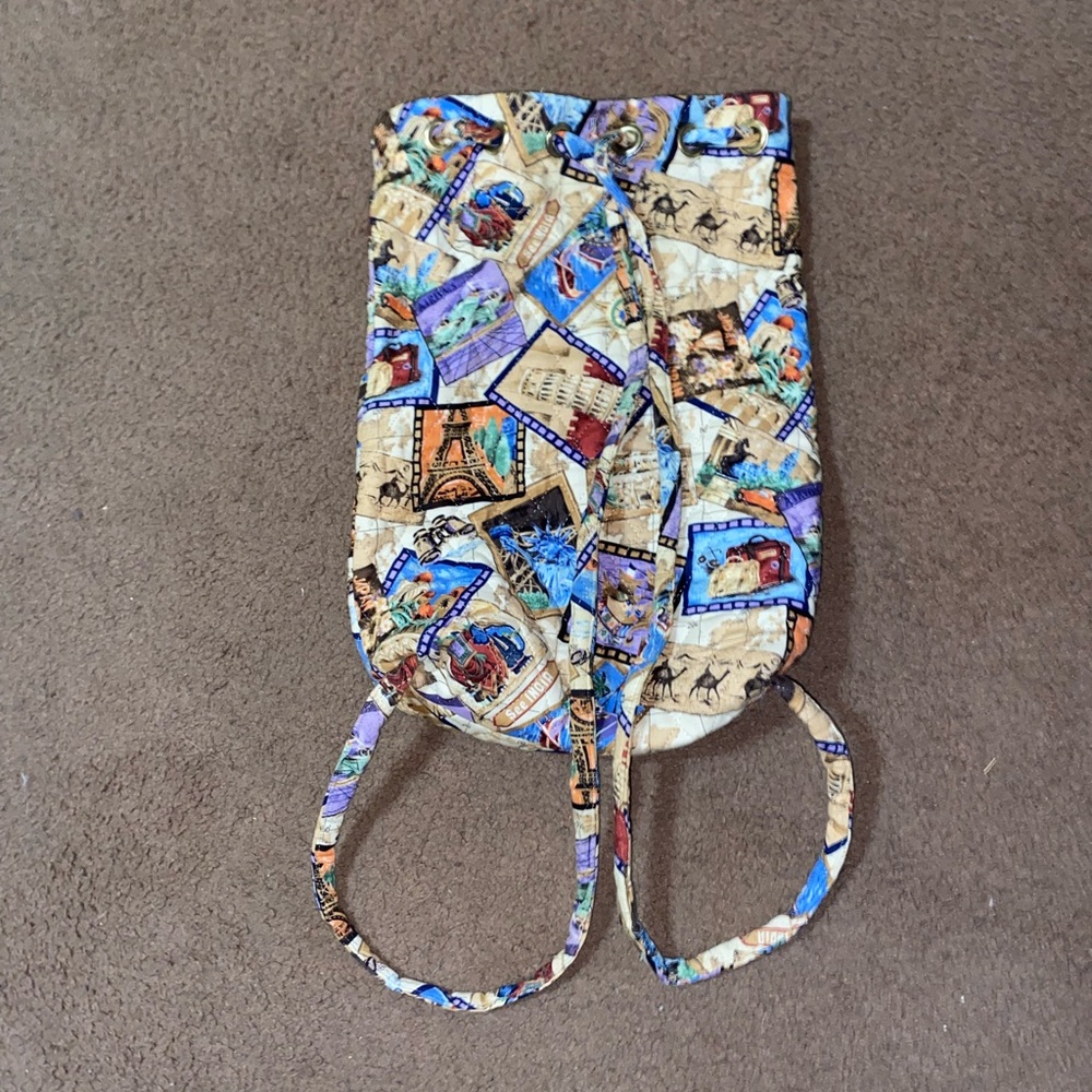 Colorful Fabric Drawstring Backpack - image 4